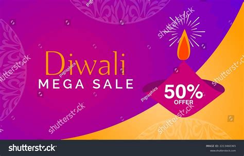 Diwali Festival Offer Banner Design Vector Stock Vector Royalty Free