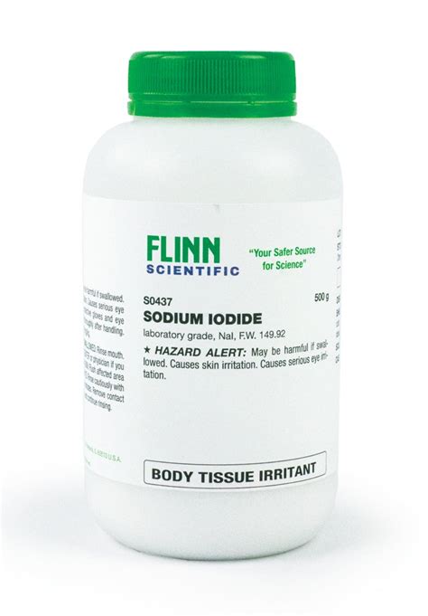 Sodium Iodide Laboratory Grade 500 G Flinn Scientific