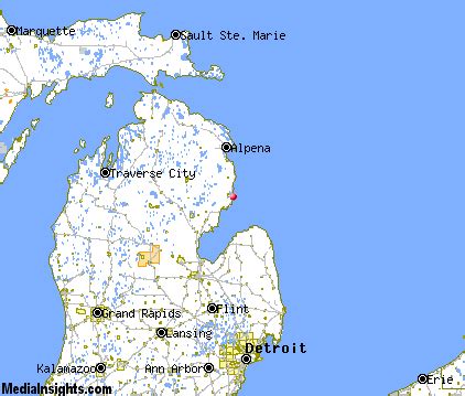 Oscoda Michigan .com Map