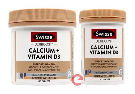 Swisse Ultiboost Calcium Vitamin D3 Tablet 60s 180s