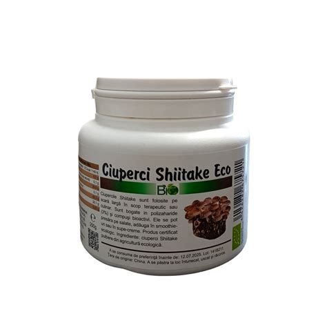 Bio Ciuperci Shiitake Pulbere 200g