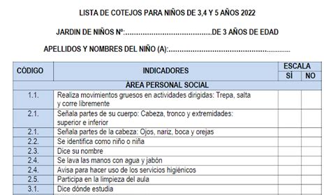 Instrumentos de Evaluación para el nivel Inicial