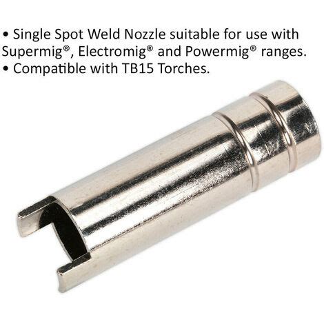 Spot Welding Nozzle Suitable For MB15 Torches MIG Welding Torch Nozzle