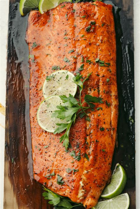 Cedar Plank Honey Lime Salmon Yummy Recipe