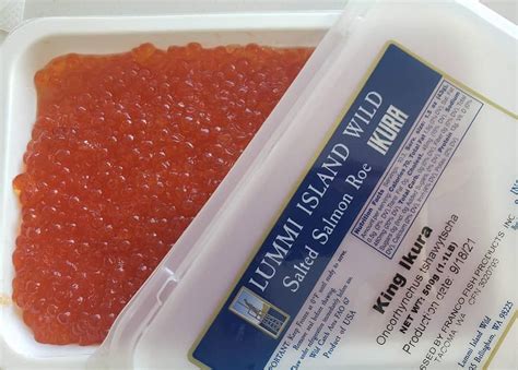 King Salmon Caviar Ikura Salmon Roe Lummi Island Wild