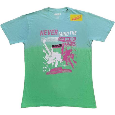 The Sex Pistols Nmtb Japan Dip Dye Dye Wash Green T Shirt Merchoid
