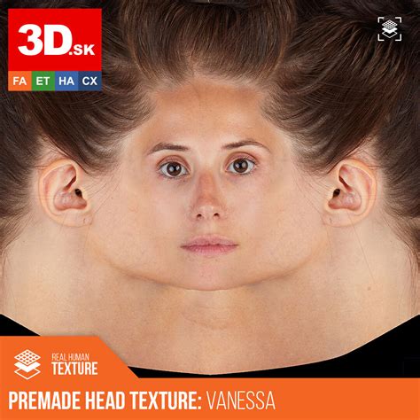 3d Sk New Head Texture Of Vanessa