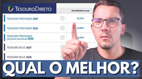 Tesouro Direto Qual O Melhor Investimento Selic Prefixado Ipca