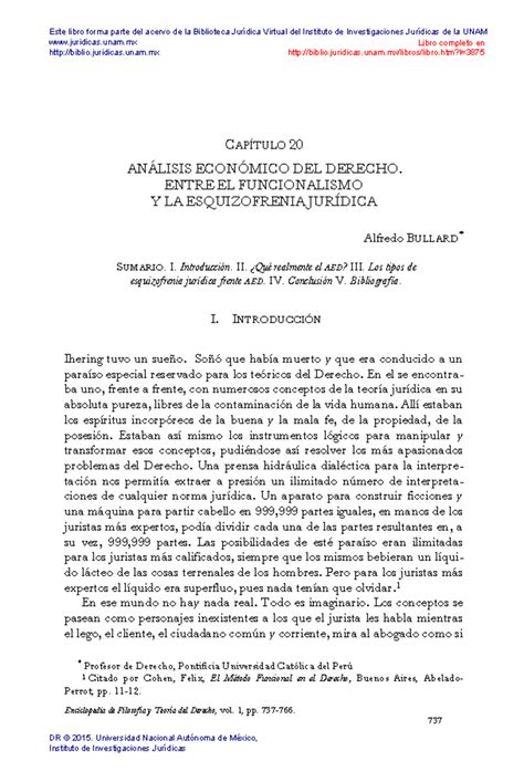 23 ANÁ Lisis EconóMICO DEL Derecho Entre EL Funcionalismo Y LA