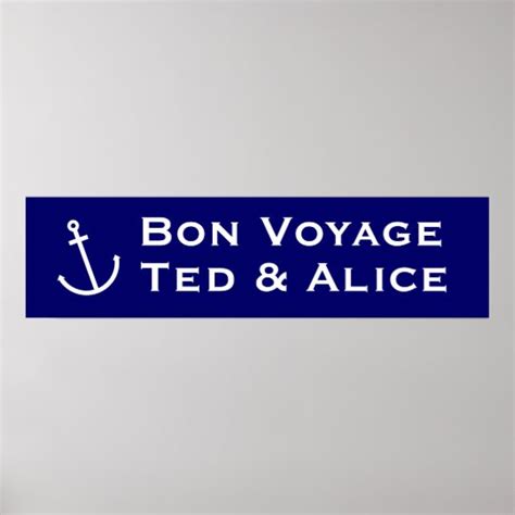 Bon Voyage Banner Poster | Zazzle.com.au