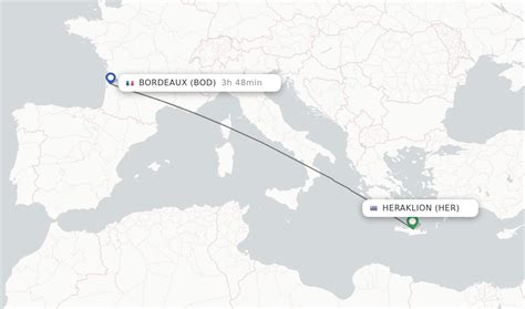 Direct Non Stop Flights From Heraklion To Bordeaux Schedules