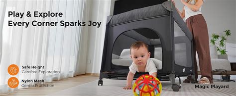 Amazon Pamo Babe Second Setup In Playard For Babies Heavy Duty Steel Frame For