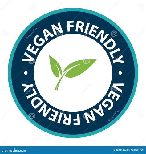 Vegan Friendly Rubber Stamp Cartoon Vector 178760313