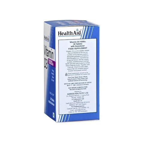 Healthaid Vitamin D Iu Tablets Tabs