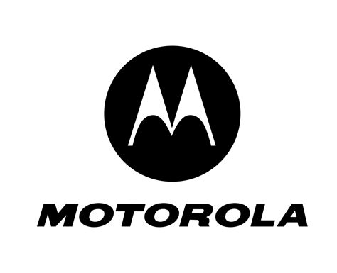 Motorola Brand Logo Phone Symbol With Name Black Design Usa Mobile