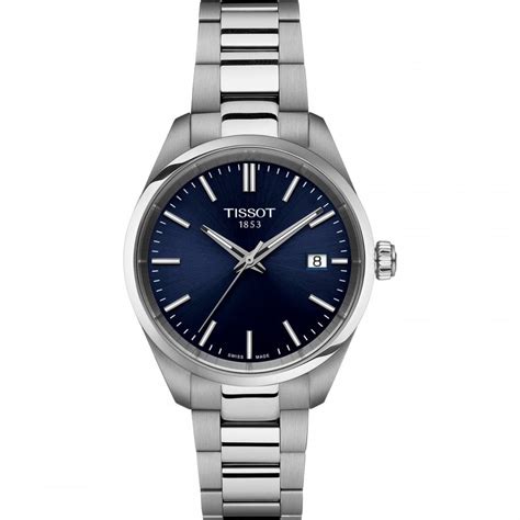 Tissot Pr 100 34mm Dark Blue Dial Watch Watches From Francis And Gaye