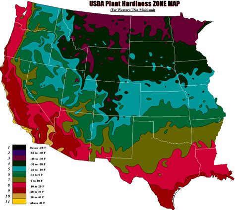 Usda Hardiness Zone Map