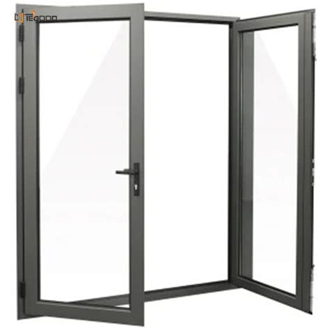 Aluminium Thermal Break Aluminium Upvc Frame Glass Casement Door