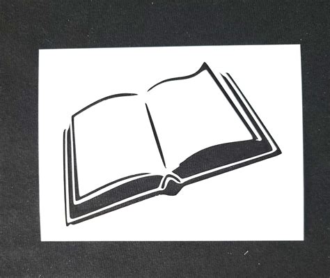 Book Stencil Etsy