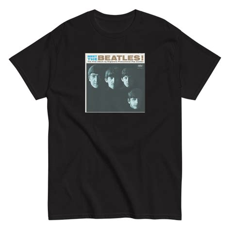 Meet The Beatles Album Cover Black T Shirt The Beatles