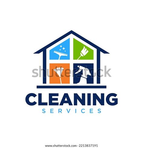 Clean Service Logo Template Inspiration Stock Vector (Royalty Free ...