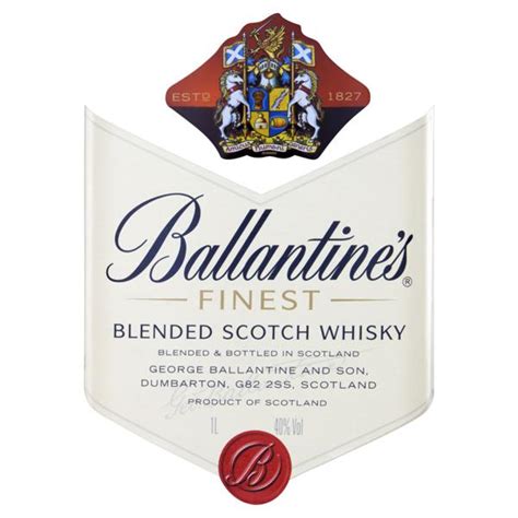 Whisky Escocês Blended Finest Ballantines Garrafa 1l Tateno Supermercado