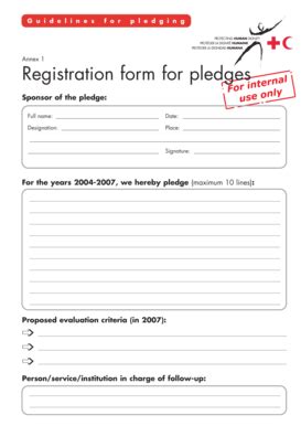 Fillable Online Icrc Registration Form For Pledges ICRC Icrc Fax