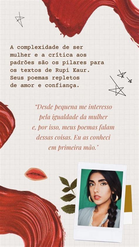 Poemas De Rupi Kaur Feminismo Poesia Mulheres