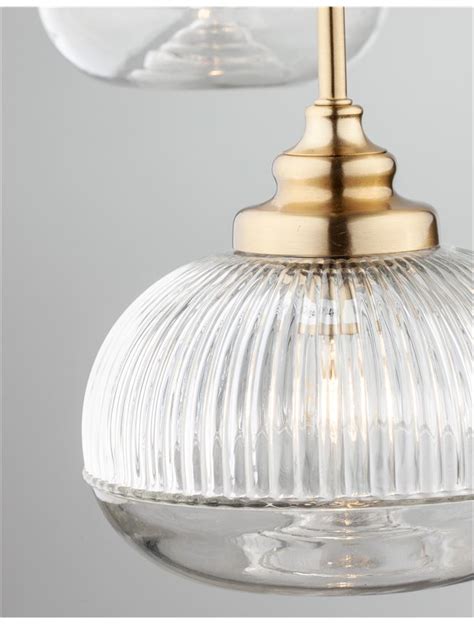 Nova Luce Modern Pendant Glass Luminaires Mond Satin Gold Metal