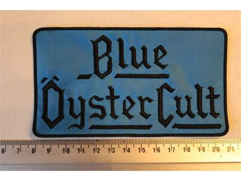 BLUE OYSTER CULT - BLACK NAME LOGO | Patches | Riffs Merchandise