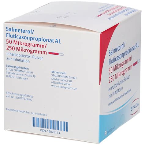 Salmeterol Fluticasonpropionat Al G G Stada X St Mit Dem E