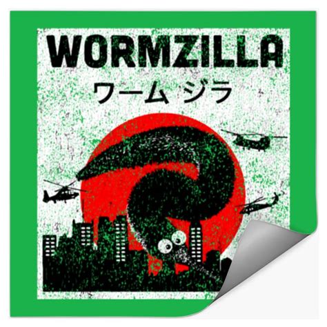 Worm On A String Meme Japanese Fuzzy Magic Worms W Stickers Sold By