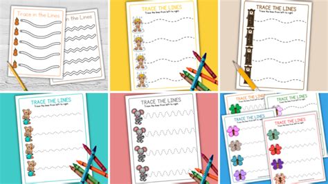 Free Preschool Line Tracing Worksheets | Pre-Writing Practice