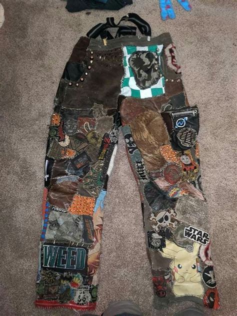 Crust Punk Pants Punk Outfits Punk Fashion Diy Punk Fashion