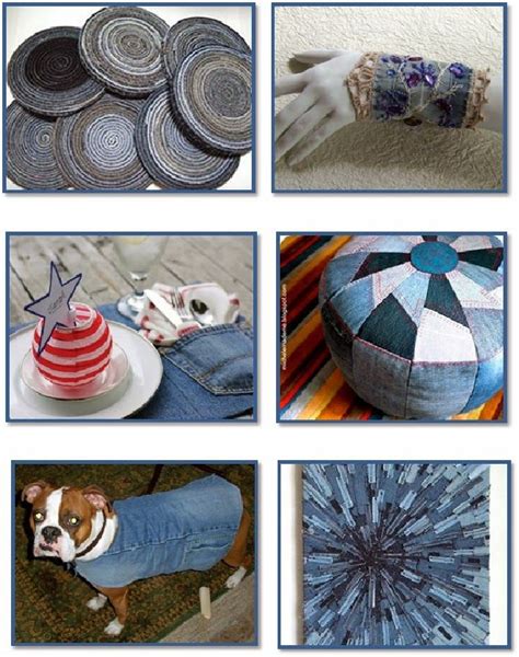 36 Fun Projects From Old Denim Jeans Denim Crafts Diy Fun Projects Blue Jeans Crafts