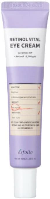 Esfolio Retinol Vital Eye Cream ingredients (Explained)