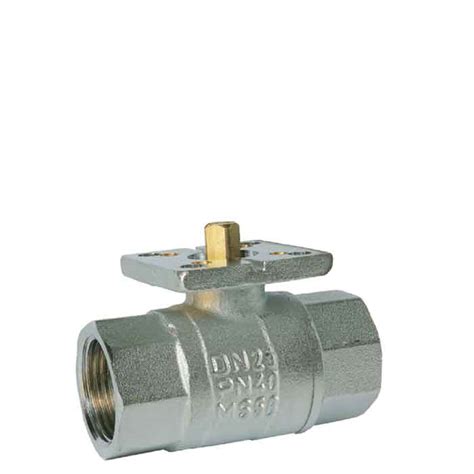 JV090013 Brass Nickel Plated Ball Valve ISO 5211 Direct Mount