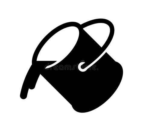 Pouring Paint Bucket Icon Vector Stock Illustrations 201 Pouring