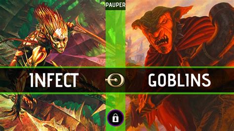 Bonus INFECTION Infect VS Goblins PAUPER MTGO Gameplay YouTube