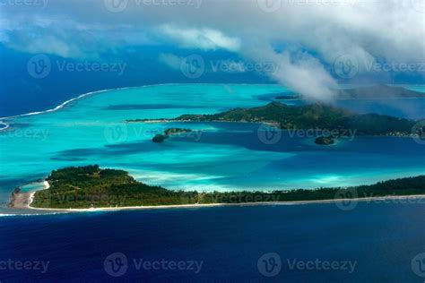 Bora Bora aerial view panorama 18806027 Stock Photo at Vecteezy