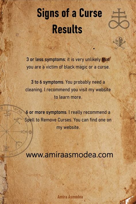 Signs of a Curse | Ritual Magic Spells | Cursing, Spelling, Good luck ...