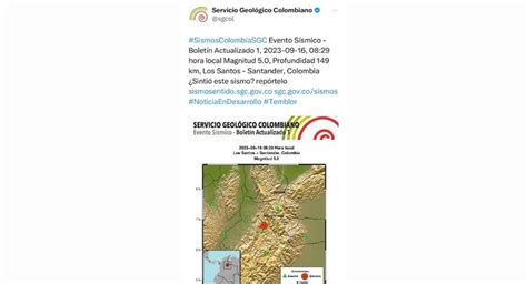 Temblor En Colombia Fuerte Sismo De Magnitud 5 0 Se Sintió En Varias