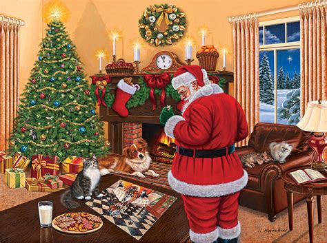 Santa Solves The Puzzle Jigsaw Puzzle PuzzleWarehouse