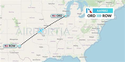 AA9882 Flight Status American Airlines: Chicago to Roswell (AAL9882)