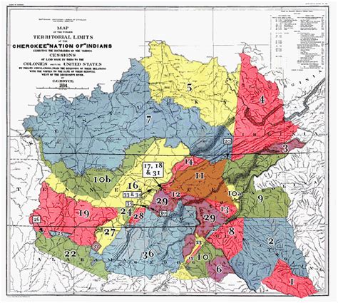 TNGenNet Inc. Cherokee Land Cessions Indian Land Cessions Maps and ...