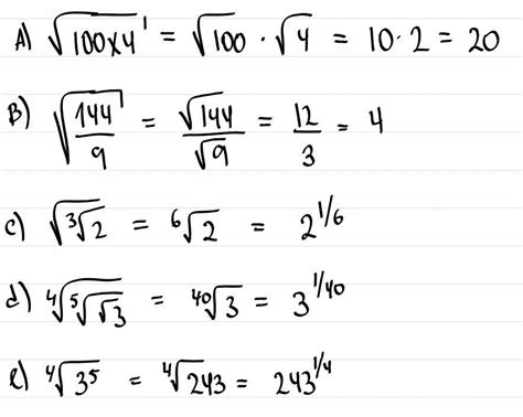 Aplica Las Propiedades De La Radicaci N Y Comprueba Tex Sqrt