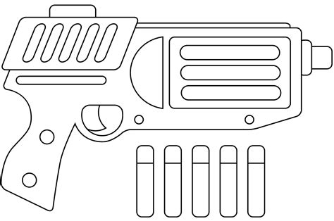 Nerf Gun coloring page - ColouringPages