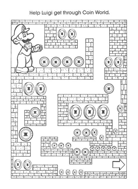 Supper Mario Broth - Super Mario Bros. 2 pages from a coloring book.