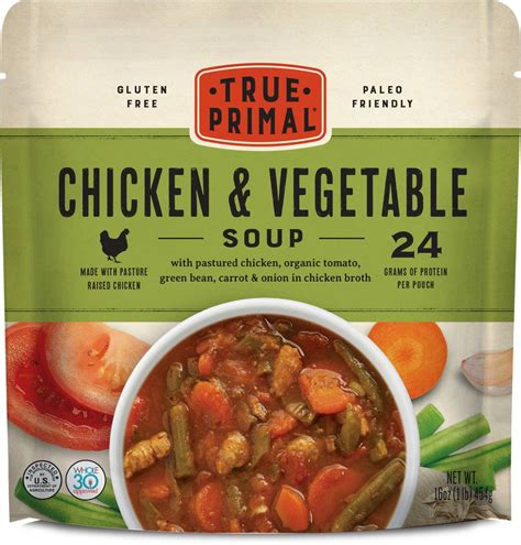 Chicken And Vegetable Soup 8 Pack Ready To Eat Gluten Free Paleo Pastured Chicken Whole30