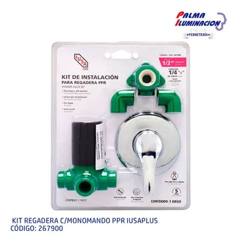 Kit De Regadera Con Monomando Ppr Iusa Plus Env O Gratis